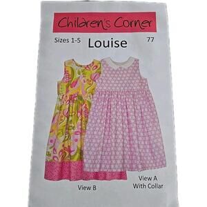 The Children's Corner Pattern 77 Louise Jumper Sundress Size 1-5 Uncut